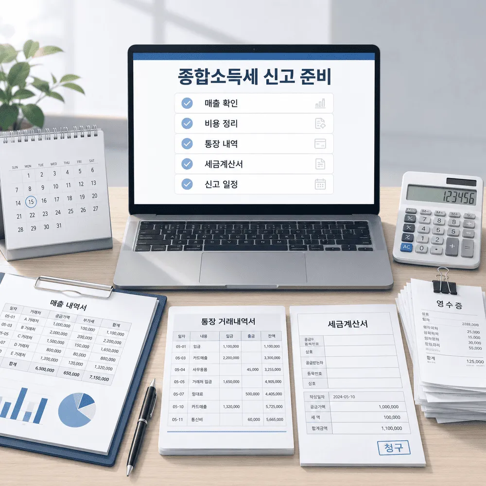 종합소득세 신고 전 개인사업자 준비자료