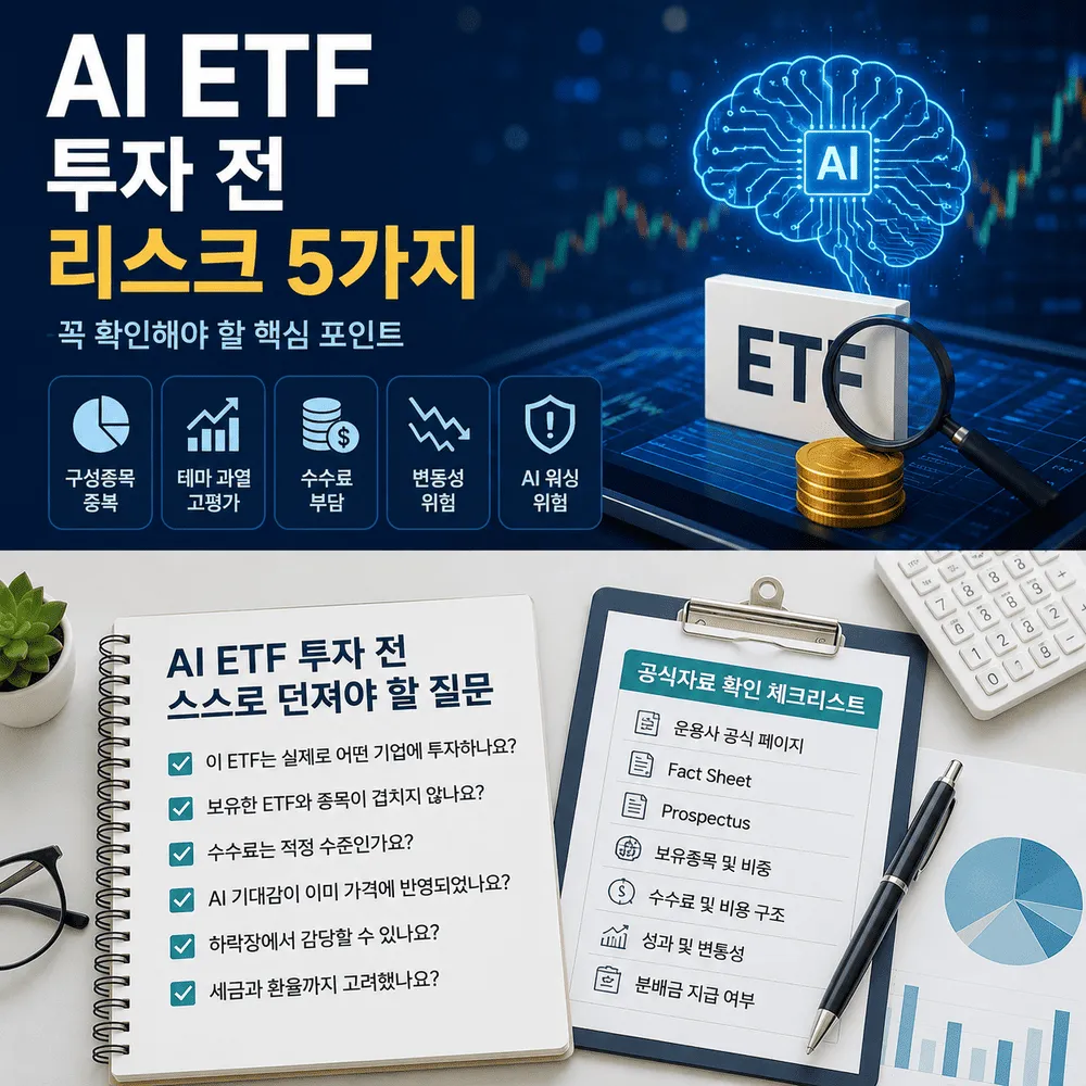 AI ETF가 다 같은 AI 투자는 아닙니다: 구성종목부터 봐야 하는 이유