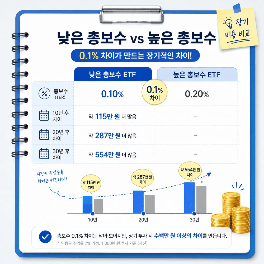 ETF-수수료-차이-장기투자-영향 본문 이미지
