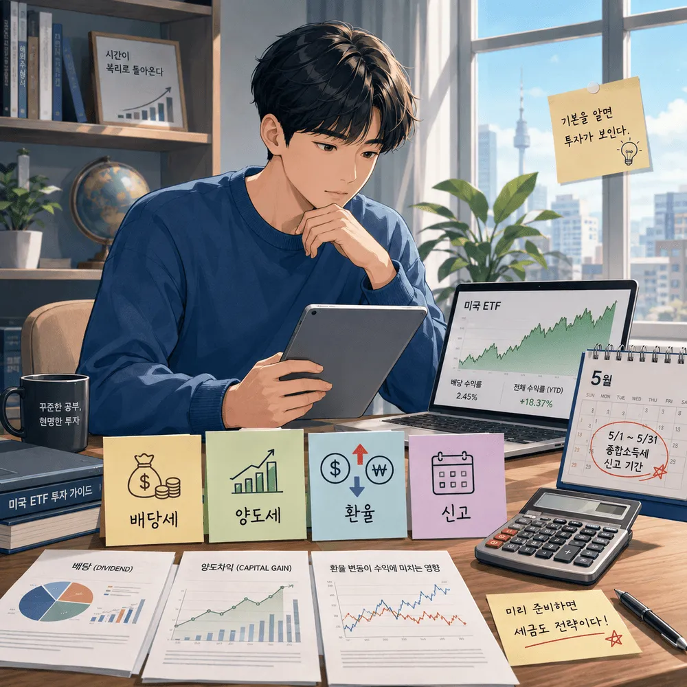 미국 ETF를 살 때 세금과 환율에서 헷갈리는 부분
